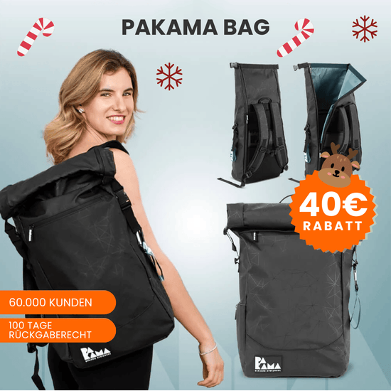 Fitnessrucksack (ohne Tools/Premium App Zugang) BERLIN Black PAKAMA athletics