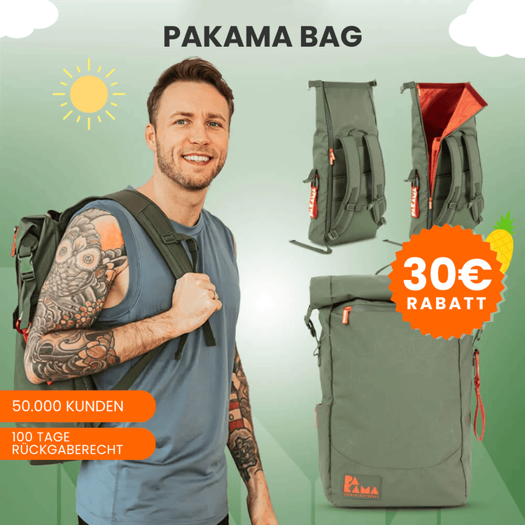 Fitnessrucksack (ohne Tools/Premium App Zugang) GOTHAM Green PAKAMA athletics