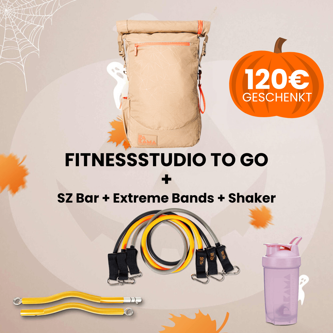 Fitnessstudio to Go (inkl. App) Alle Tools + Earth Bag (beige) / PARIS Pink PAKAMA athletics