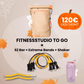 Fitnessstudio to Go (inkl. App) Alle Tools + Earth Bag (beige) / PARIS Pink PAKAMA athletics