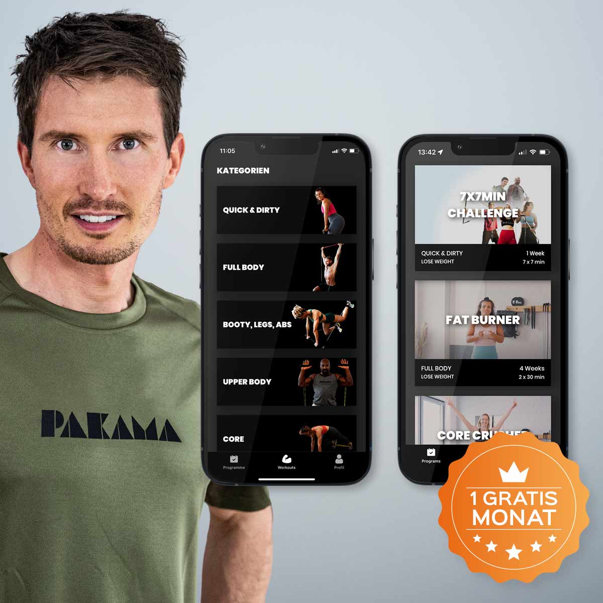 PAKAMA Fitness-Rucksack (inkl. App) PAKAMA athletics